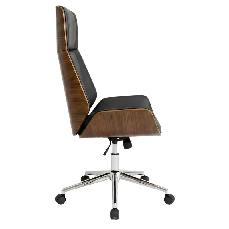 Silla de Oficina Gerencial - Negro en Negro - Sillas de escritorio, Uruguay | Ecowood, vista 3