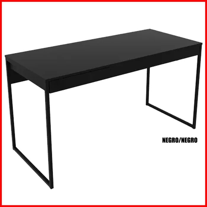 Escritorio con cajon – ME 4156 en Negro - Escritorios y sillas de escritorio, Uruguay | Punto Unión