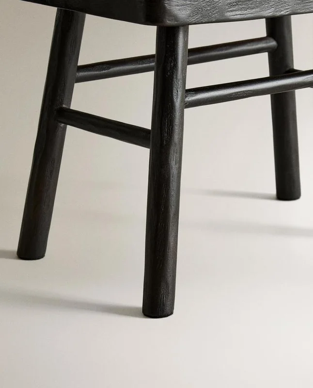 TABURETE MARTILLADO MINI MADERA en Negro - Sillas, Uruguay | Zara Home, vista 5