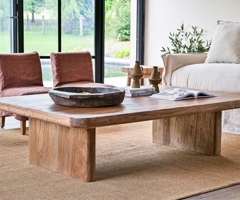 MESA LIVING ATHENA - 1.70 X 1.10 en Madera natural - Mesas de living, Uruguay | La Iberica