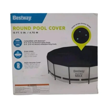 Funda Cobertor Lona Para Piscina Estructural 3.05 Bestway en Negro - Muebles para el exterior, Uruguay | La Cueva Muebles, vista 7