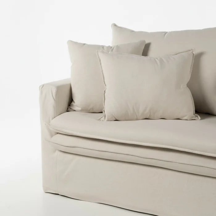 Sofá Gin con Funda - Tela Rústica - 2,5 cuerpos - TD5260-1635 (Beige) en Beige - Sillones y sofás, Uruguay | Nyr, vista 5