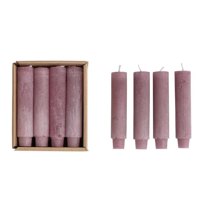 SET DE 12 VELAS DE PARAFINA ROSA H12 en Rosa - Velas y Portavelas, Uruguay | Sentido Jose Ignacio