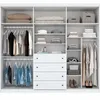 PLACARD ROPERO AMERICANO 6 PUERTAS MDF en Blanco - Roperos y placares, Uruguay | Alfa Ventas, vista 4 de 4