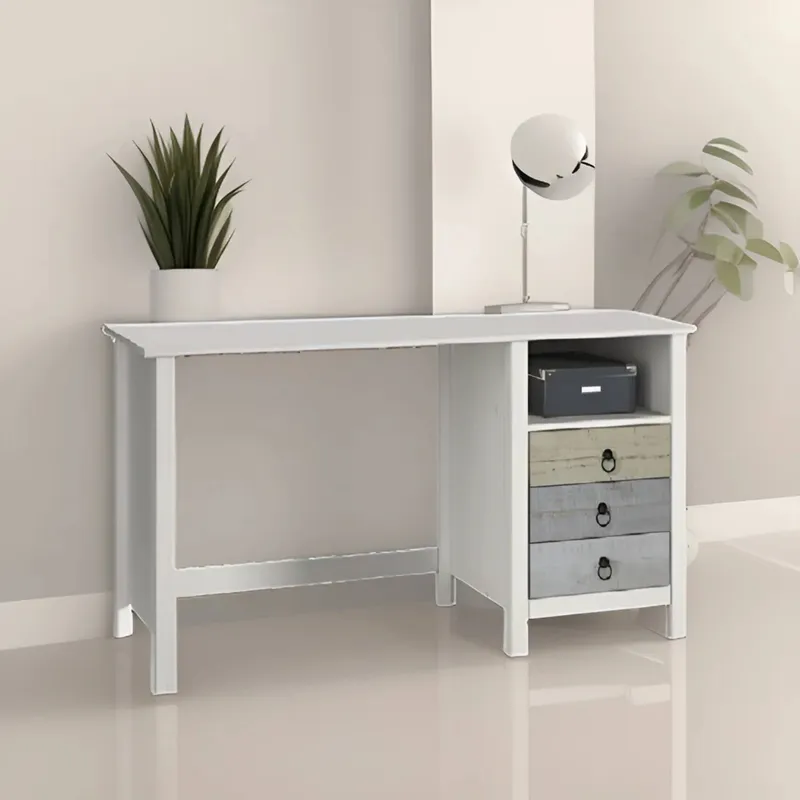 Escritorio Linea Flora - Blanco en Blanco - Escritorios y sillas de escritorio, Uruguay | Nario Hogar