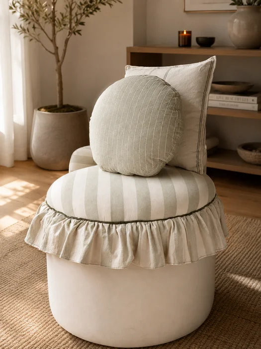 Almohadon Cala en Gris - Textiles, Uruguay | Decilo con Alma, vista 3