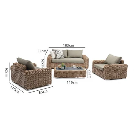 Juego de jardin Monaco en Beige - Muebles para el exterior, Uruguay | La Cueva Muebles, vista 16