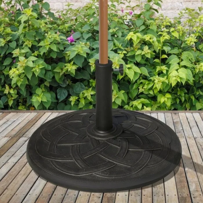 Base para sombrilla 19Kg - Resina en Negro - Muebles para el exterior, Uruguay | Rústico Hogar, vista 2