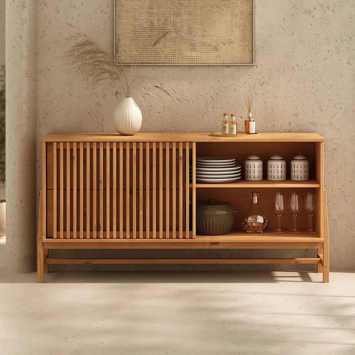 Aparador Buffet 145CM Ader - Madera Maciza en Madera natural - Aparadores y recibidores, Uruguay | Balton, vista 7