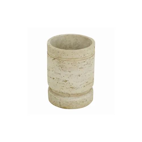MACETA CEMENTO 13x13x17.5CM BEIGE en Beige - Macetas, Uruguay | Koz