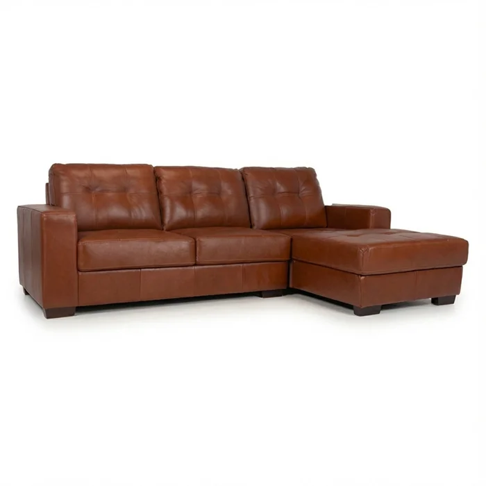 Rinconera Fargo - Cuero Básico - Chaise Derecho - 457 (Brandy) en Beige - Sillones y sofás, Uruguay | Nyr, vista 6