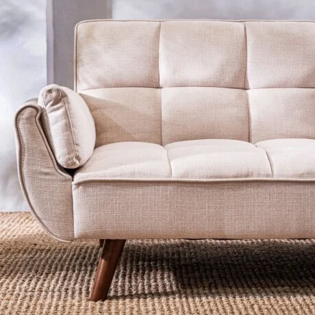 Sofá Cama Frida 3 Cuerpos - Beige en Beige - Sillones y sofás, Uruguay | Aihaus, vista 2