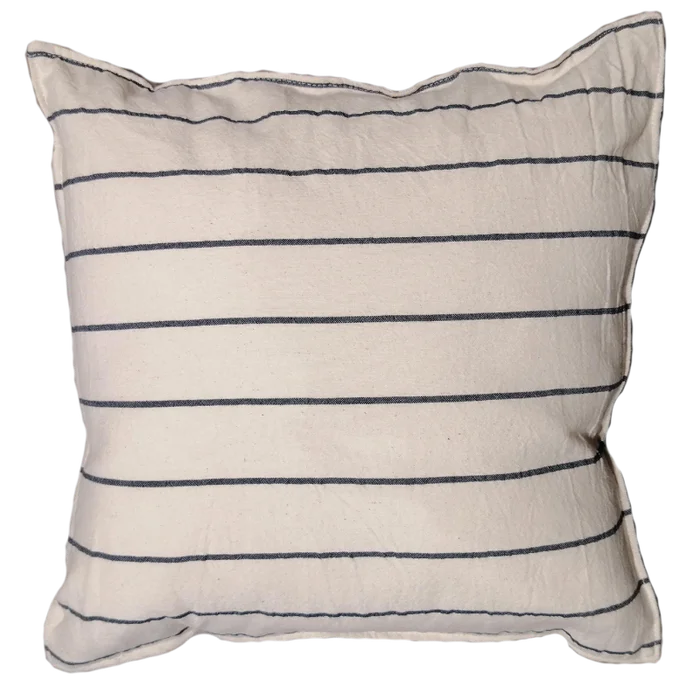 Almohadón Rayado en Blanco - Textiles, Uruguay | Tutto Deco