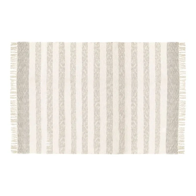 ALFOMBRA CON FLECOS AZUL/GRIS 150x210CM en Azul - Textiles, Uruguay | Koz