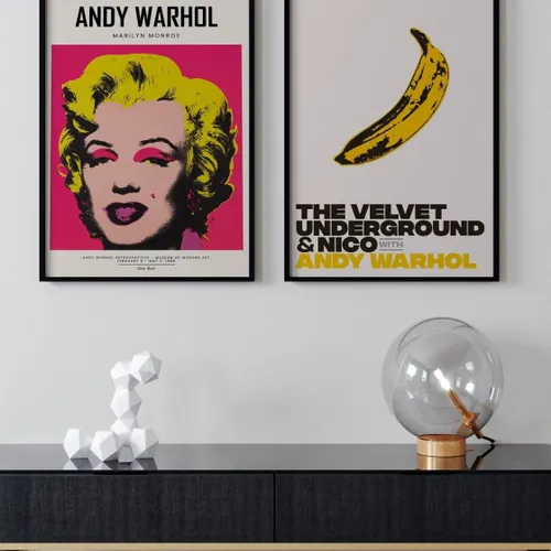 Andy Warhol - Marilyn Monroe & Banana en Multicolor - Láminas, Uruguay | La Cuadrería