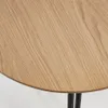 Mesa extensible Novac 170 (320) x 100 cm chapa de roble patas de acero acabado negro en Natural, Negro - Mesas de comedor, Uruguay | Kavehome, vista 4 de 9