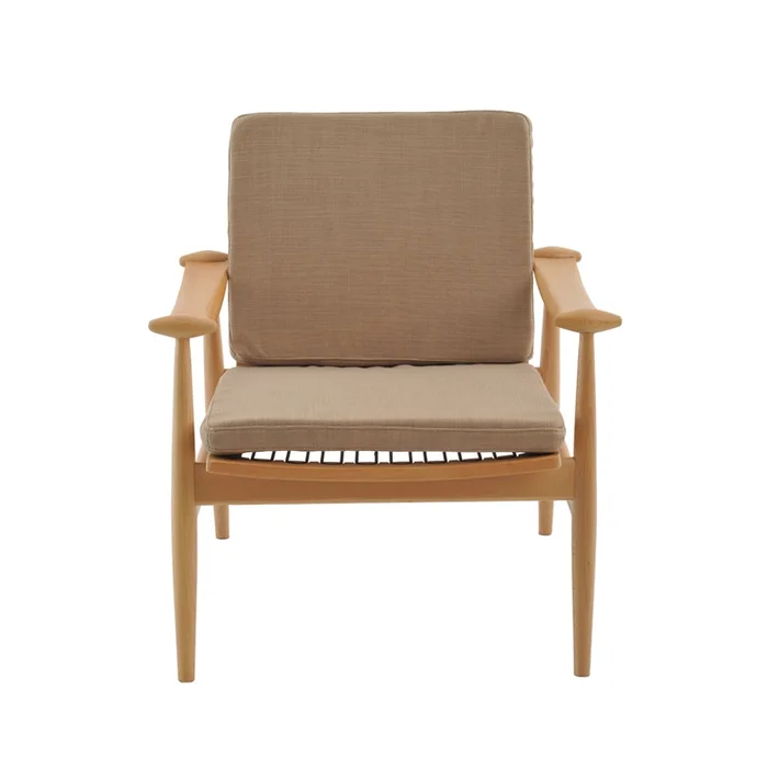 BUTACA ZILDA EN MADERA Y TELA COLOR BEIGE en Beige - Sillones y sofás, Uruguay | Alfa Ventas, vista 2