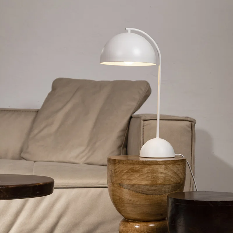 Luminaria Mica en Blanco - Lámparas de mesa, Uruguay | Walnut, vista 3