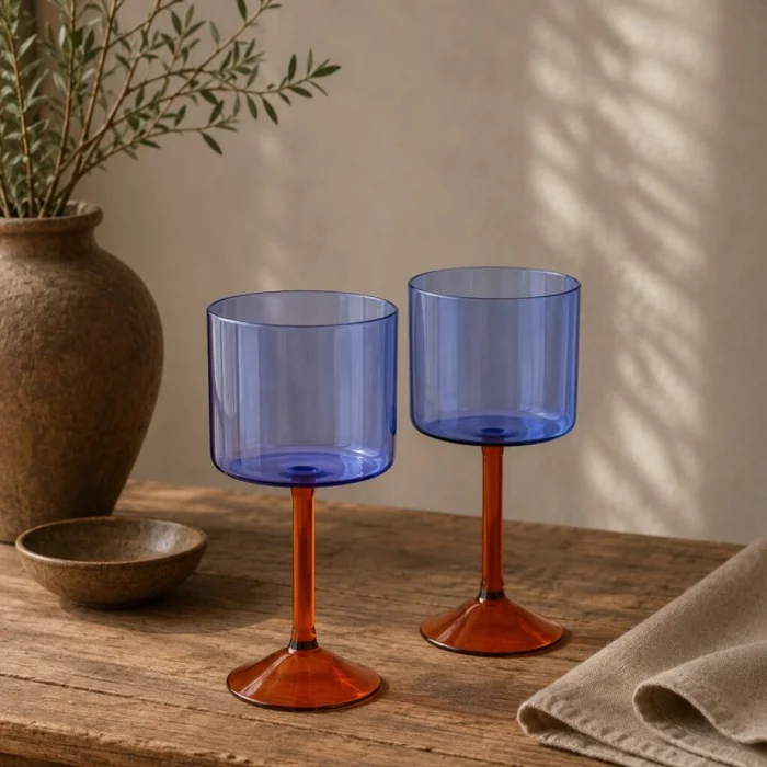 Set De 2 Copas Cocktail Gin Tonic en Azul - Decoración, Uruguay | Aihaus