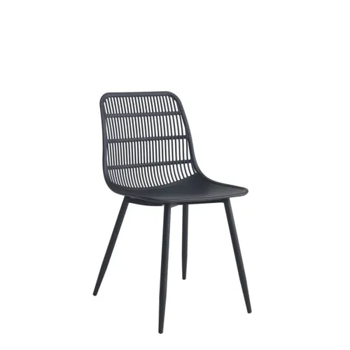 SILLA ALASKA PP/METAL NEGRO - Sillas, Uruguay | Decohogar