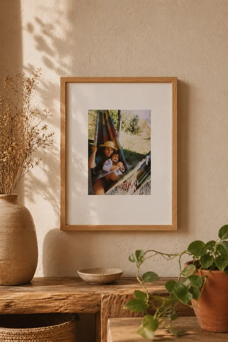 El mejor recuerdo - Cuadro Personalizado con tu Foto en Madera natural - Láminas, Uruguay | Kiosko de Mar, vista 3