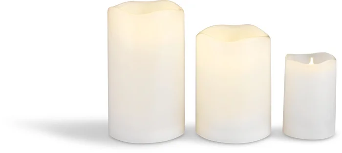 Vela pilar LED SOREN Ø8xA10cm blanco en Blanco - Velas y Portavelas, Uruguay | JYSK, vista 2