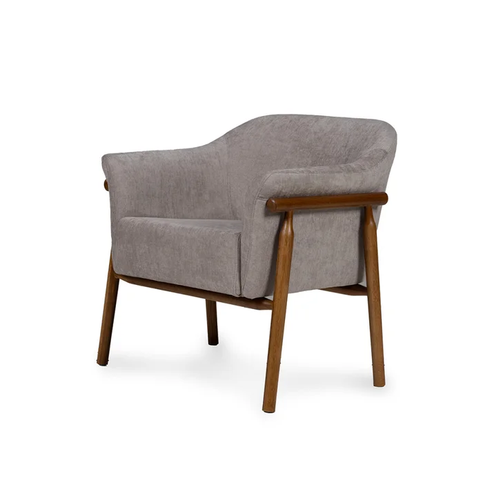 Butaca Lucca - Tela Microfibra - C51 (Castaño) en Beige, Uruguay | NYR