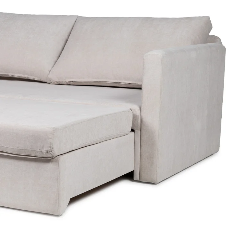 Sofá Cama Wey - Tela Microfibra - Kruger 02-152 (Beige) en Beige - Sillones y sofás, Uruguay | Nyr, vista 6