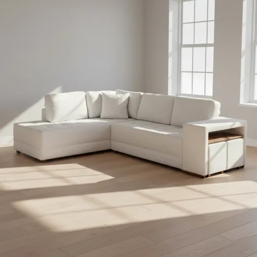 Sofá Esquinero Más De 4 Cuerpos Tela Natural-beige Connect Ii Beige en Beige - Sillones y sofás, Uruguay | Divino