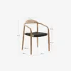 Silla Nina madera maciza - de acacia y cuerda negro en Negro - Sillas, Uruguay | Kavehome, vista 10 de 10