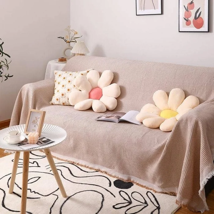 Manta para sillón y cama 230x250cm - beige en Beige - Textiles, Uruguay | Buho Store, vista 2