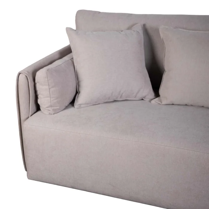 Sofá 3 Cuerpos Tela Natural-beige Amalfi Beige en Beige - Sillones y sofás, Uruguay | Divino, vista 4