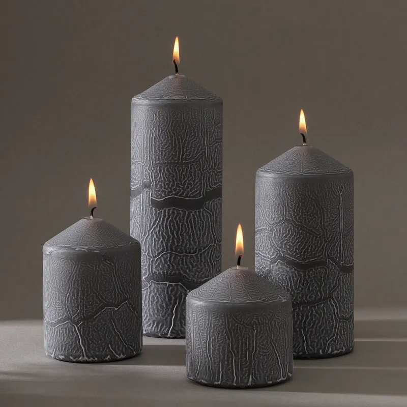 Vela Gris Estampada - Velas y Portavelas, Uruguay | Tiendas Montevideo