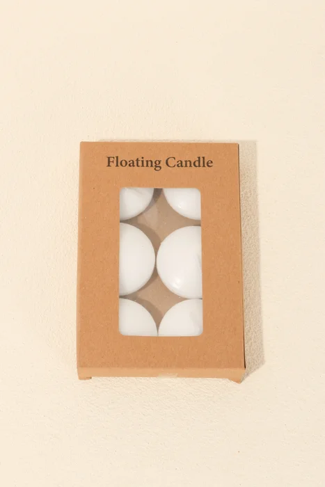 Vela Flotante 6 Un. 23g - Color Unico en Multicolor - Velas y Portavelas, Uruguay | Indian