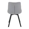 Silla Giratoria Telaio - Tela Rústica - W83 (Gris) en Gris - Butacas, banquetas y puffs, Uruguay | NYR, vista 3 de 5