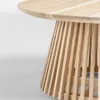 Mesa de centro Jeanette madera maciza de - teca natural Ø 80 cm en Madera natural - Mesas de living, Uruguay | Kavehome, vista 5 de 6