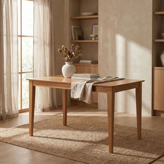 Mesa de Comedor Olmo - 120 - Miel en Marrón - Mesas de comedor, Uruguay | Nyr