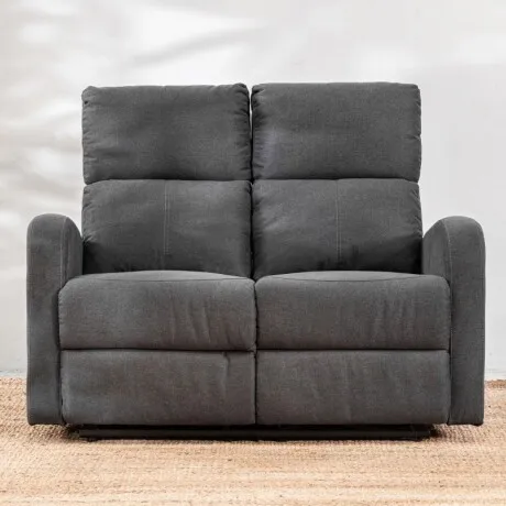 Sillón Reclinable Taos 2 Cuerpos Gris en Gris - Sillones y sofás, Uruguay | Aihaus