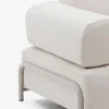 Sofá Compo 3 plazas de chenilla beige y estructura de metal gris 232 cm en Beige - Sillones y sofás, Uruguay | Kavehome, vista 6 de 10