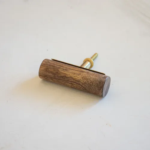 Tirador de madera cilindro en Madera natural - Percheros y colgadores, Uruguay | De Arcos