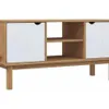 Rack TV 2 P Mel/Gris Linea Nordica en Madera Maciza - Muebles para TV, Uruguay | Que Sal Muebleria, vista 8 de 18