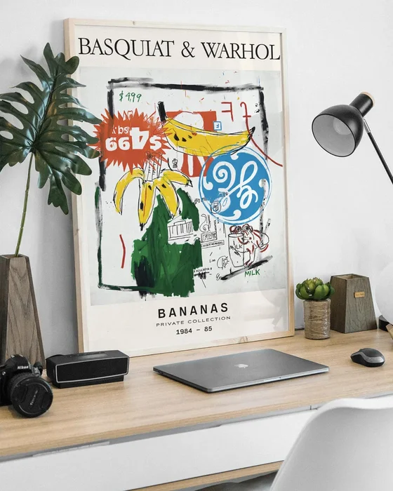 Basquiat & Warhol - Bananas en Multicolor - Láminas, Uruguay | La Cuadrería, vista 4
