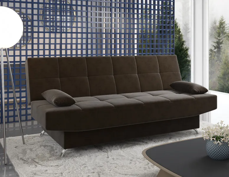Sofa Cama Living Sillon Reclinable Microfibra Eros en Vino – Marrón - Sillones y sofás, Uruguay | Soy Hogar