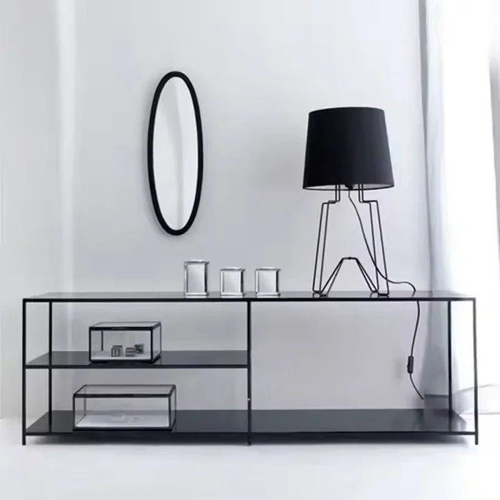 Rack KINNO en Negro - Mesas de living, Uruguay | Simple Deco
