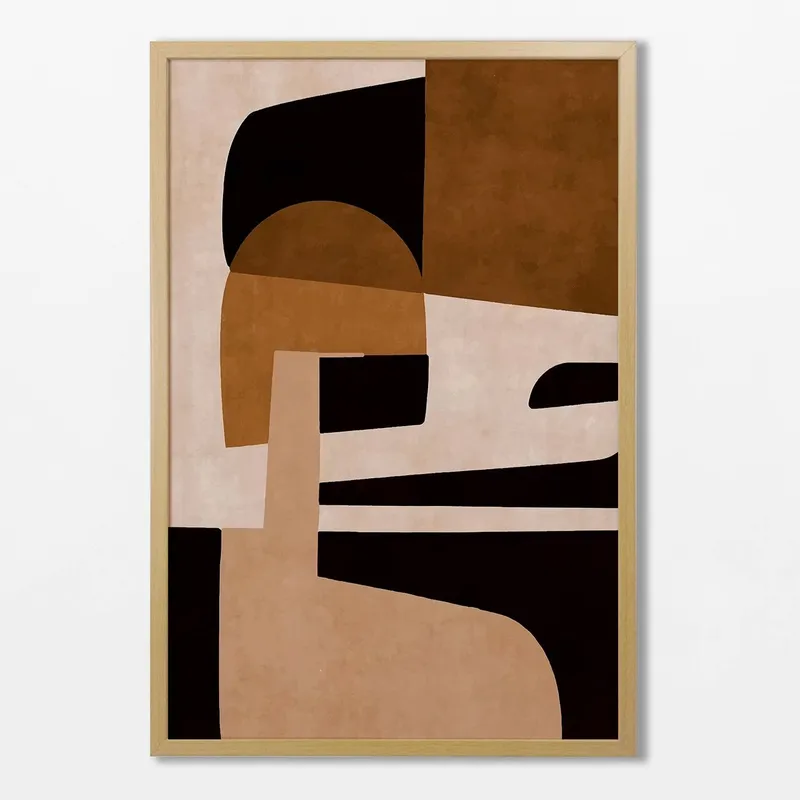 Abstractos Neutros - Serie N.15 en Multicolor - Láminas, Uruguay | La Cuadrería