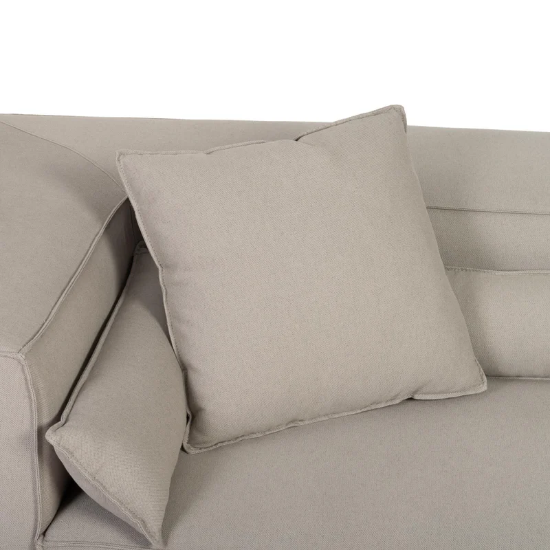 Sofá Kai 1 Cuerpo Tela Gris Modular Chaise Con Brazo Izquierdo en Gris - Sillones y sofás, Uruguay | Divino, vista 9