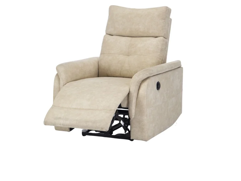 Butaca Reclinable DORA en Vegan Leather - Beige en Beige - Butacas, banquetas y puffs, Uruguay | Finkel, vista 3