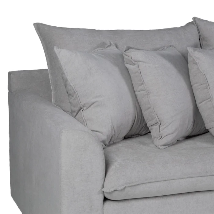 Rinconera Atualitta - Tela Microfibra - Chaise Derecho - TC1009 (Plata) en Gris - Sillones y sofás, Uruguay | Nyr, vista 5