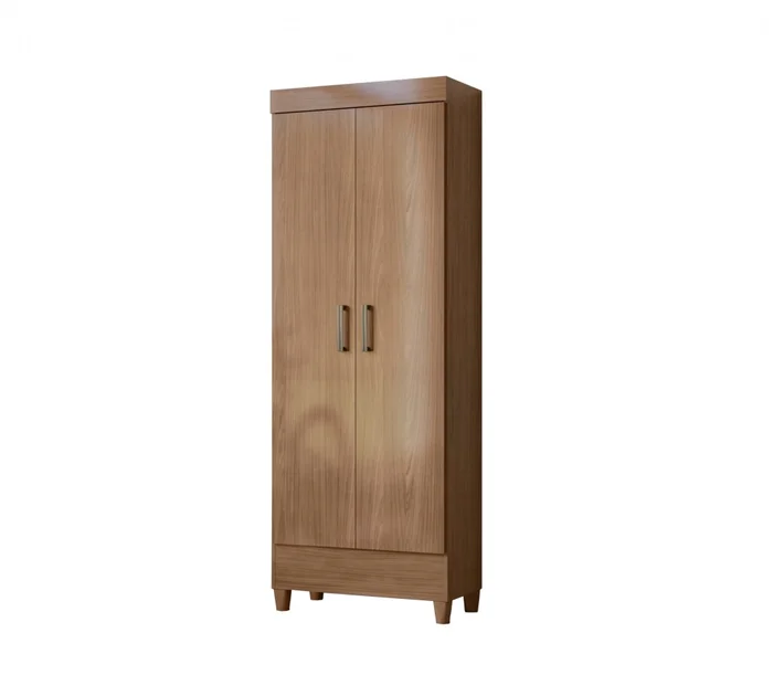 Ropero 2 puertas - Terminación Jequitibá - Linea FIT en Marrón - Roperos y placares, Uruguay | Rústico Hogar