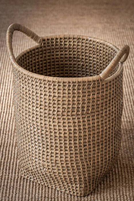 CESTO/MACETERO NUDE - RATTAN en Madera natural - Canastos, Uruguay | La Iberica